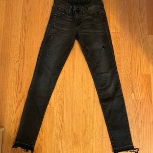 Distressed Black Jeans